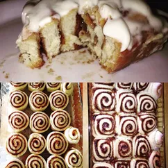 Булочки синнабон (Cinnabon) в сливочной глазури