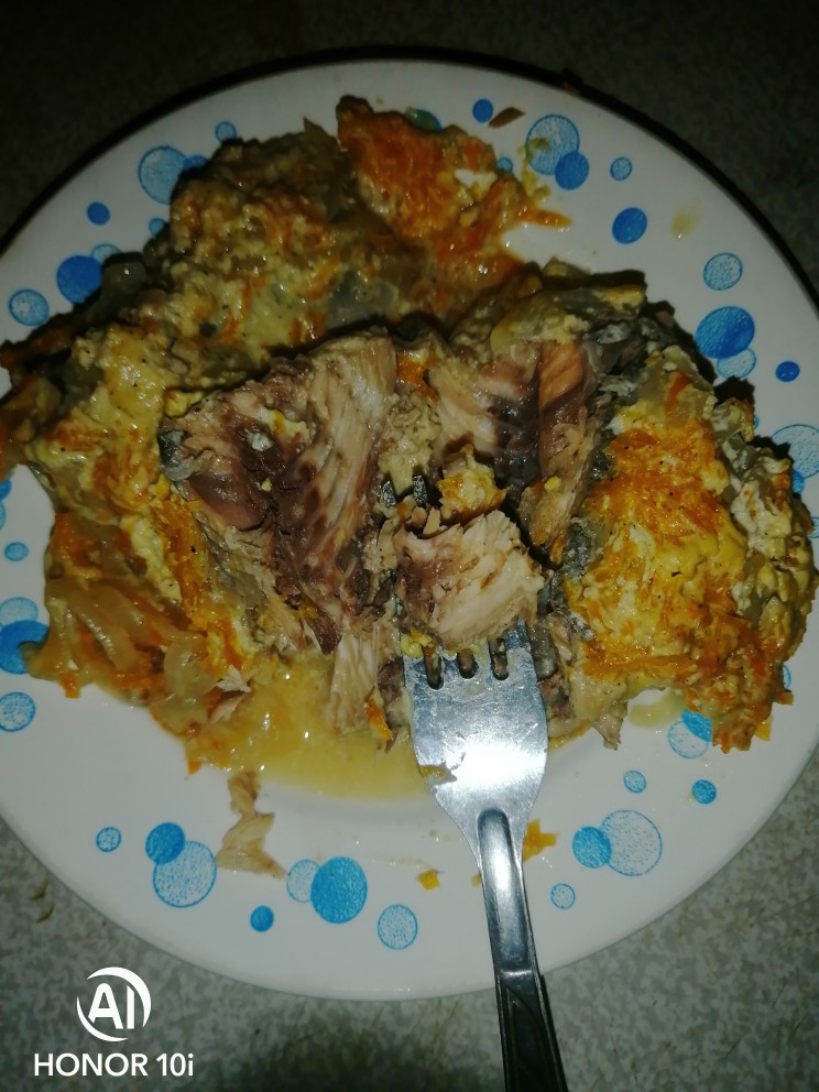 Горбуша в сметане