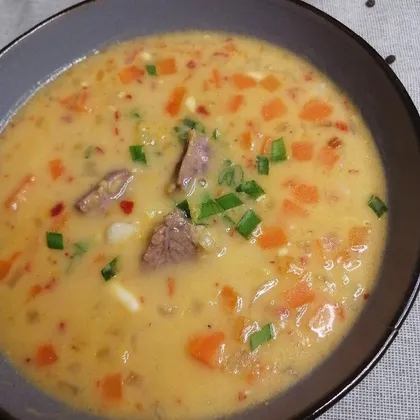 Суп сырно-чечевичный