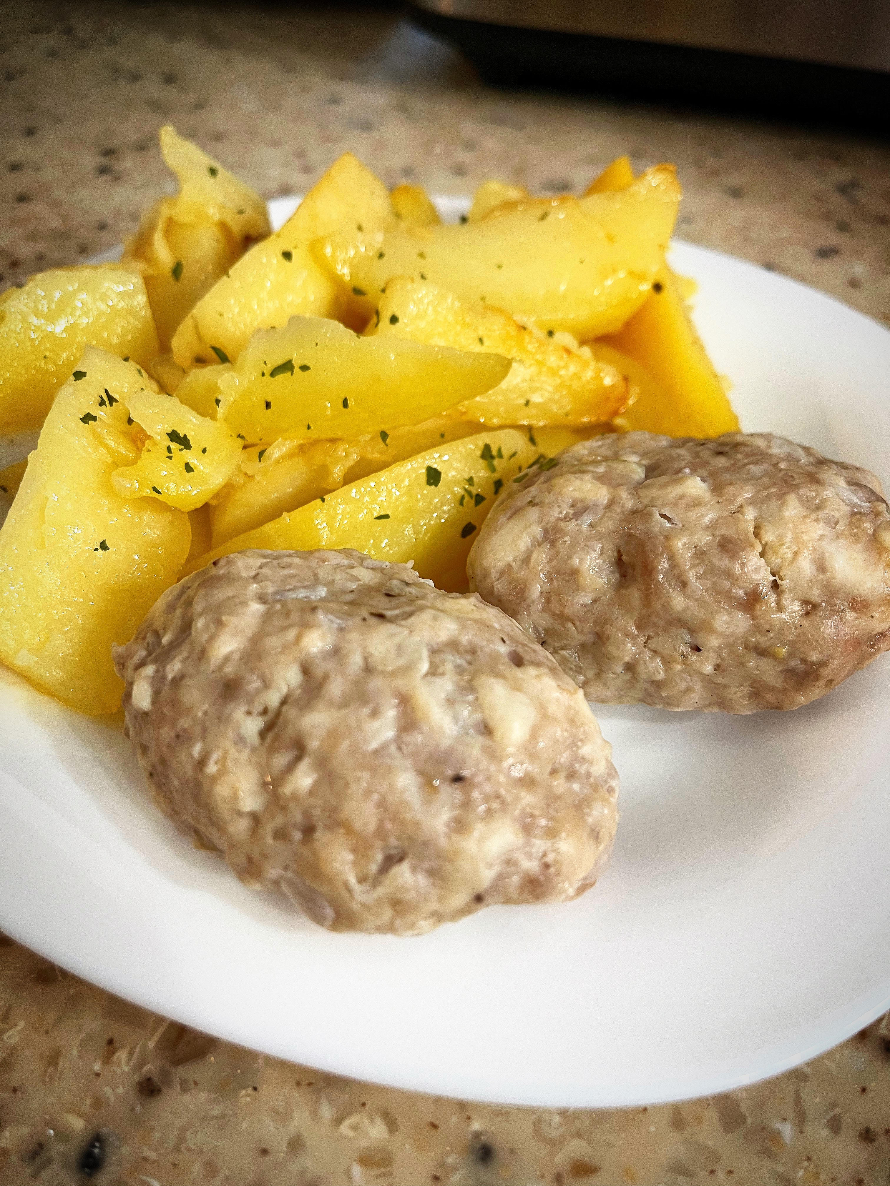 Котлеты паровые из свинины и курицы