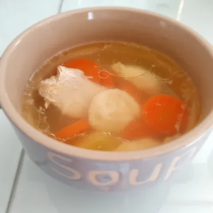 Куриный суп с клецками
