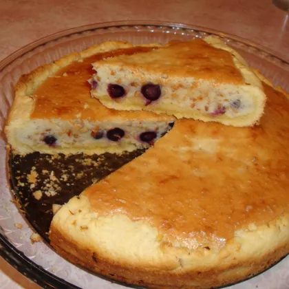 Виноградный пирог с орехами