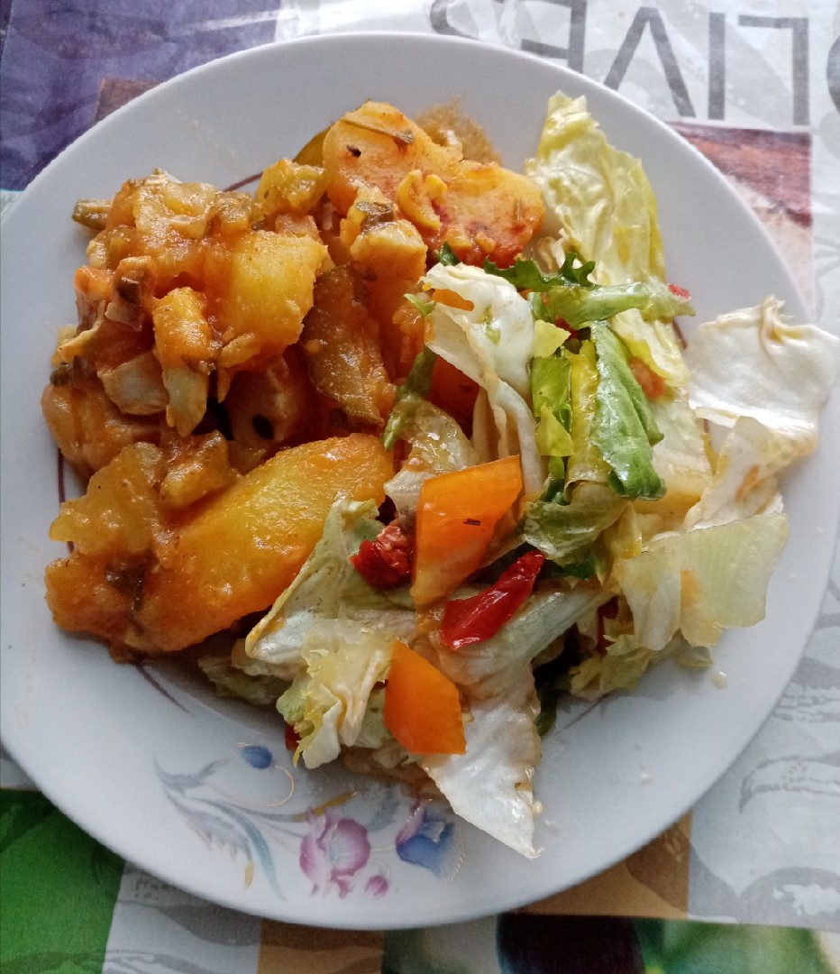 Рагу с курицей