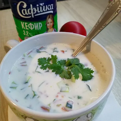 Райта (холодный овощной суп на кефире)