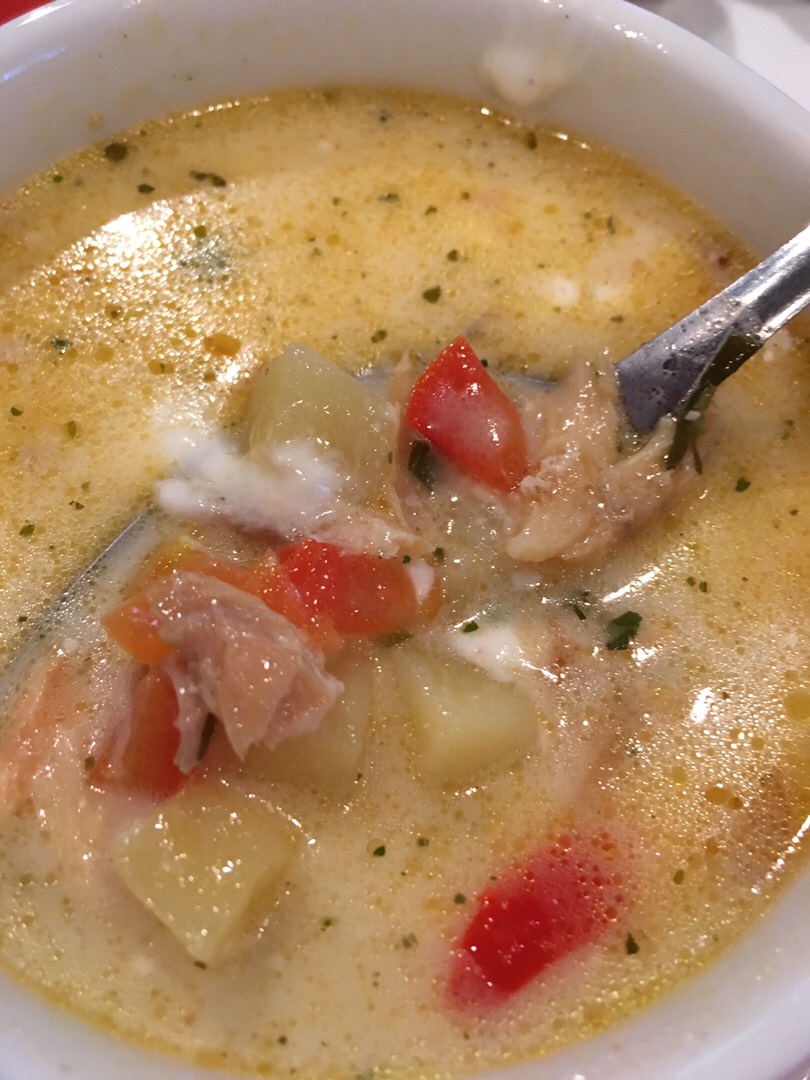Норвежский сливочный суп с семгой. Рецепт | Рецепт | Норвежская кухня, Еда, Суп