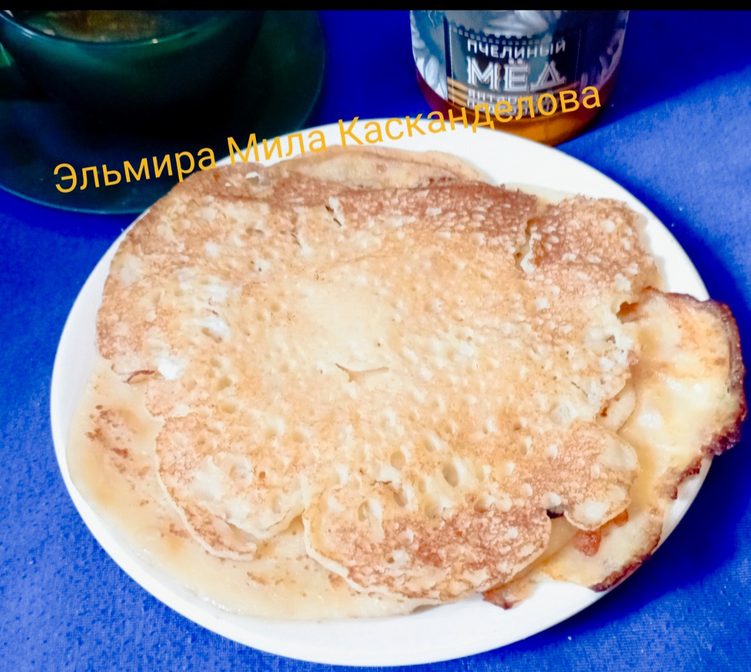 Блины на кислом молоке и сметане