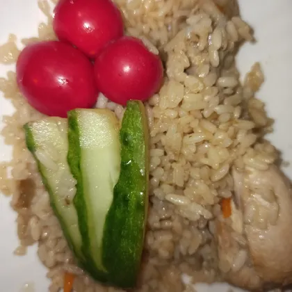 Курица с овощами и рисом в мультиварке