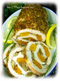 Рулет из индейки с каштанами