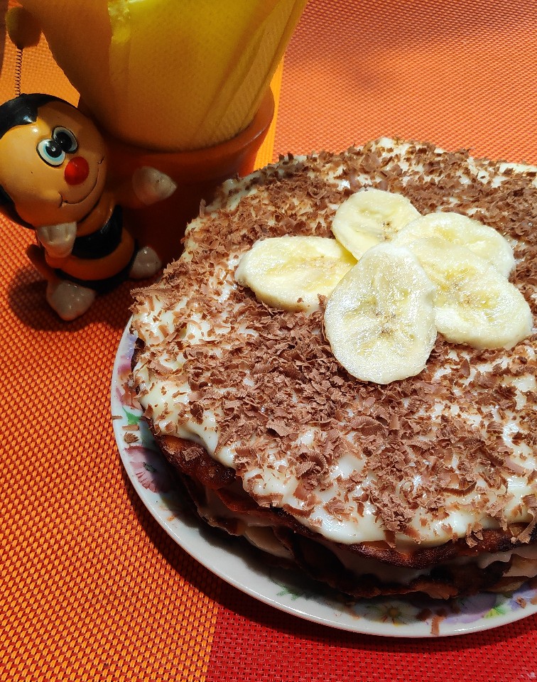 Банановый торт без выпечки «Баноффи»