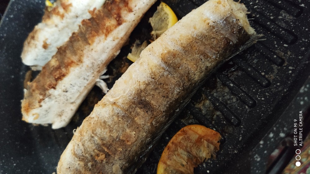 Хек на гриле