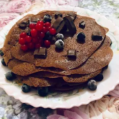 Шоколадные блинчики на молоке🥞🥛🍫