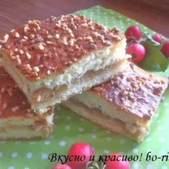 Яблочный пирог (картофельное тесто)