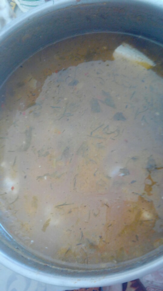 Сытный суп харчо из свинины