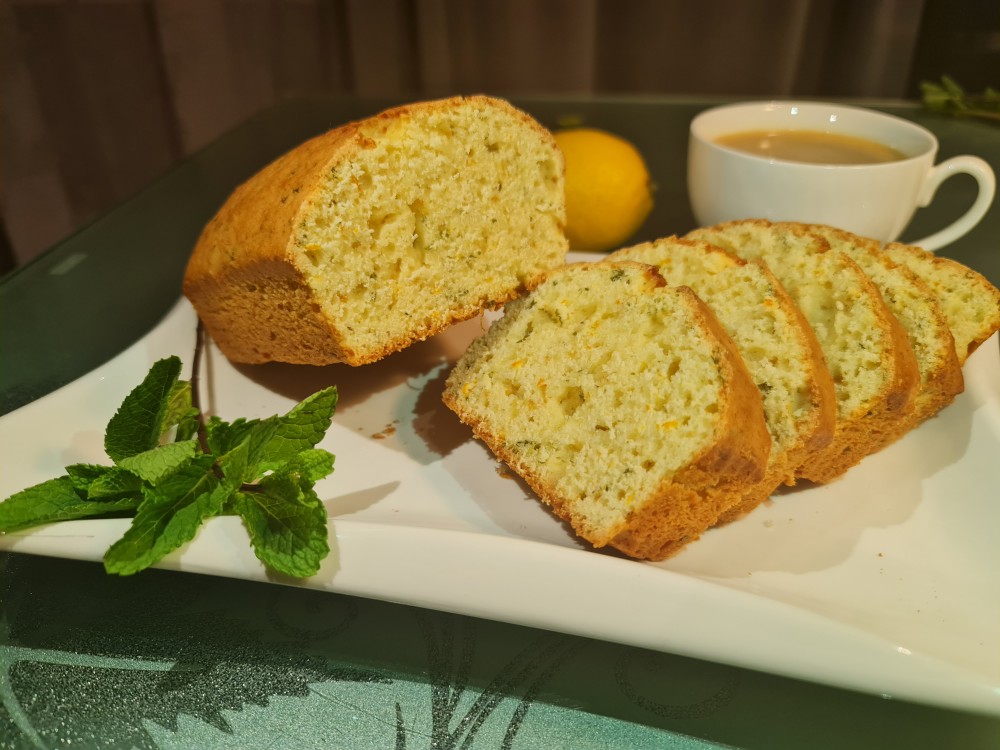 Лимонно-мятный кекс 🍋