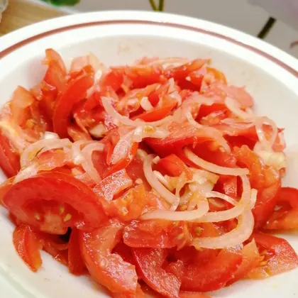 Салат из помидоров : Шакароб по фергански