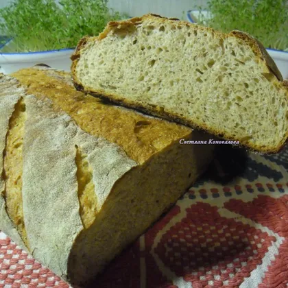 Хлеб на молодой ржаной закваске #кулинарныймарафон
