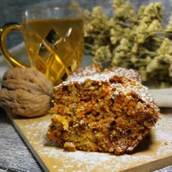 Кекс морковный с грецкими орехами