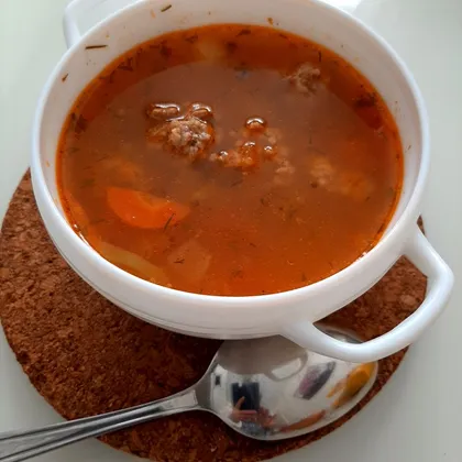 Суп "Угра" с фрикадельками
