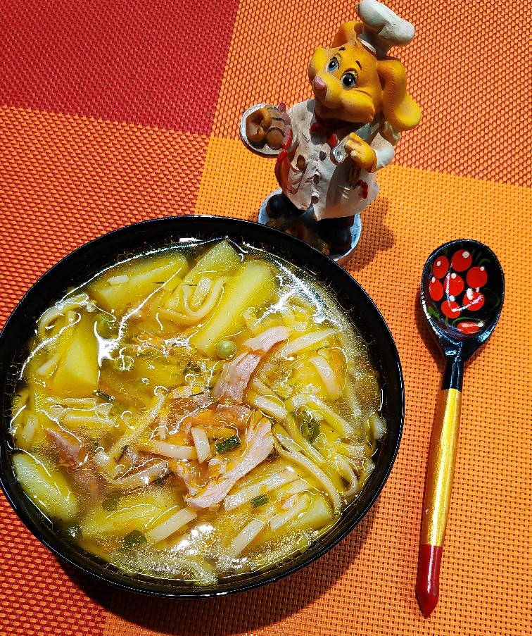 Лапша с индейкой
