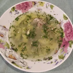 Суп рисовый с рыбной консервой 🍽️🐠