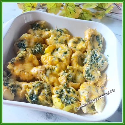 Картофель под сыром в духовке