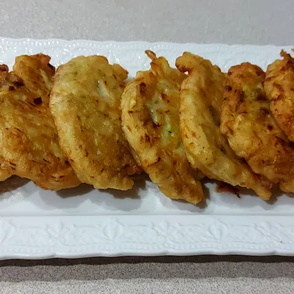 Кабачковые оладьи с творогом 