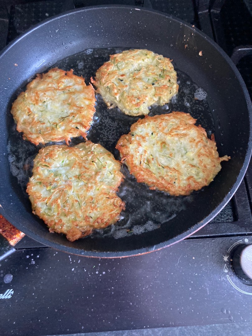 Оладьи из кабачков и картошки