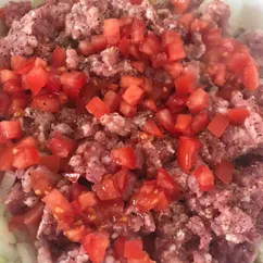 Фарш с овощами