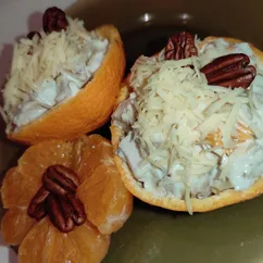 🍊Закуска "Новогодний мандарин" с куриной грудкой🍊