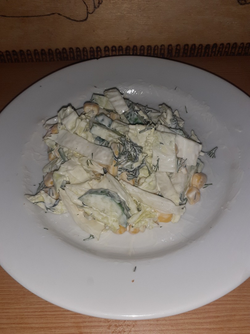 Легкий салат из пекинской капусты и огурца – пошаговый рецепт приготовления с фото