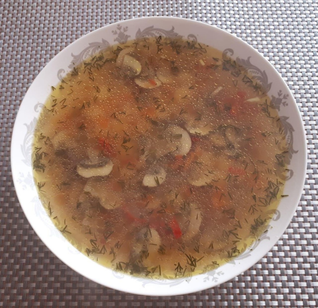 Суп с шампиньонами