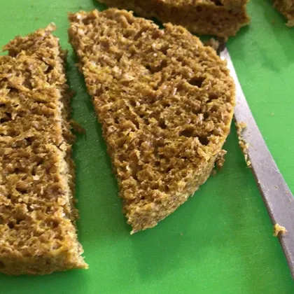 Хлеб из пшеничных отрубей😋 в микроволновке