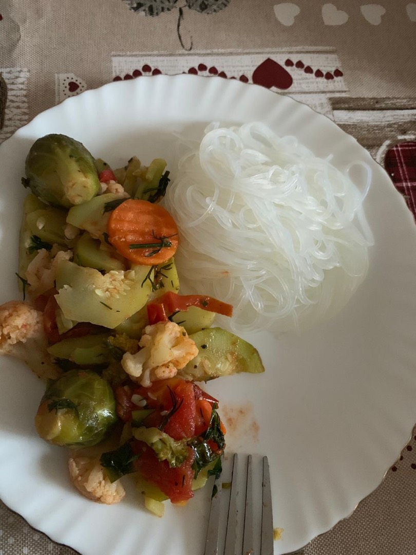 Фунчоза с овощами