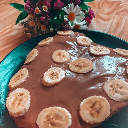 ПП Торт «Брауни» со сливочным кремом и бананами