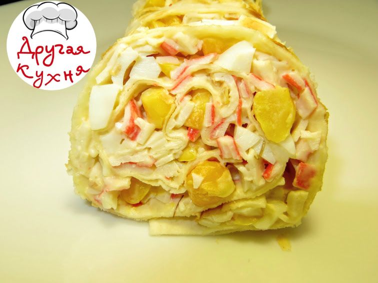 Роллы с крабовыми палочками