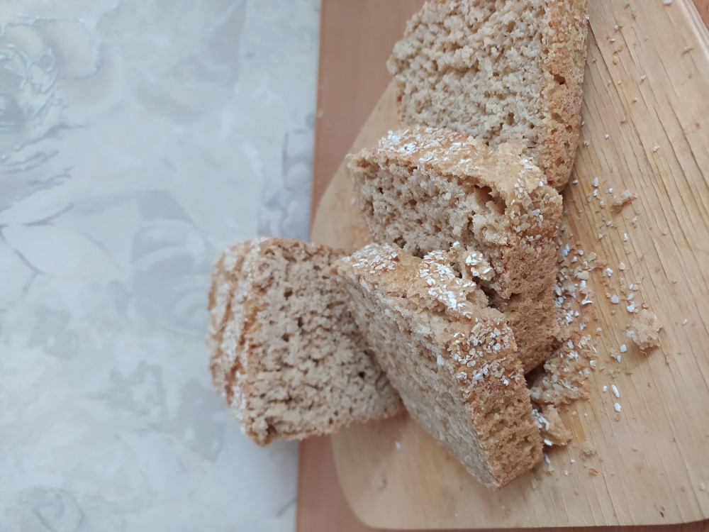 Овсяный хлеб без пшеничной муки, дрожжевой (веганский)