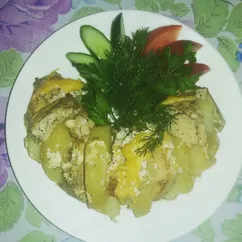 Запечённая картошка с курочкой