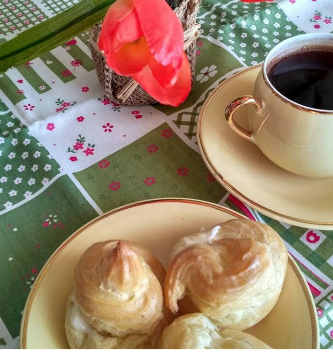 Профитроли с сыром маскарпоне. #Кулинарныймарафон