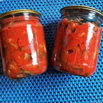 (Заготовки) жареные баклажаны в томатном соусе на зиму