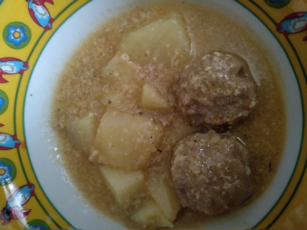 Молочные шарики с картошкой
