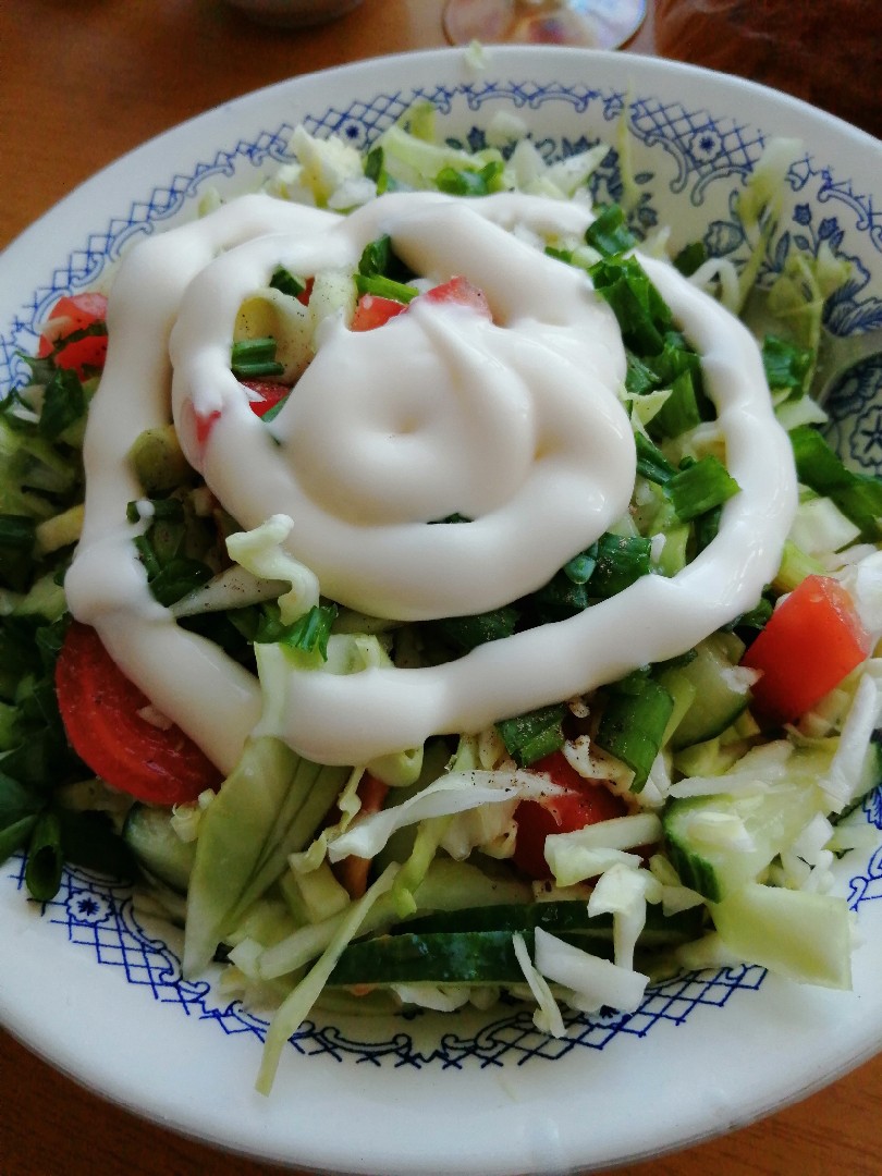 Салат из капусты с помидором и огурцом - калорийность, состав, описание - l2luna.ru