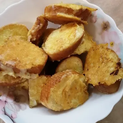 Гренки с сыром