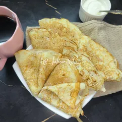 Пп-блинчики с ветчиной и сыром