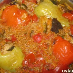 Перцы фаршированные овощами