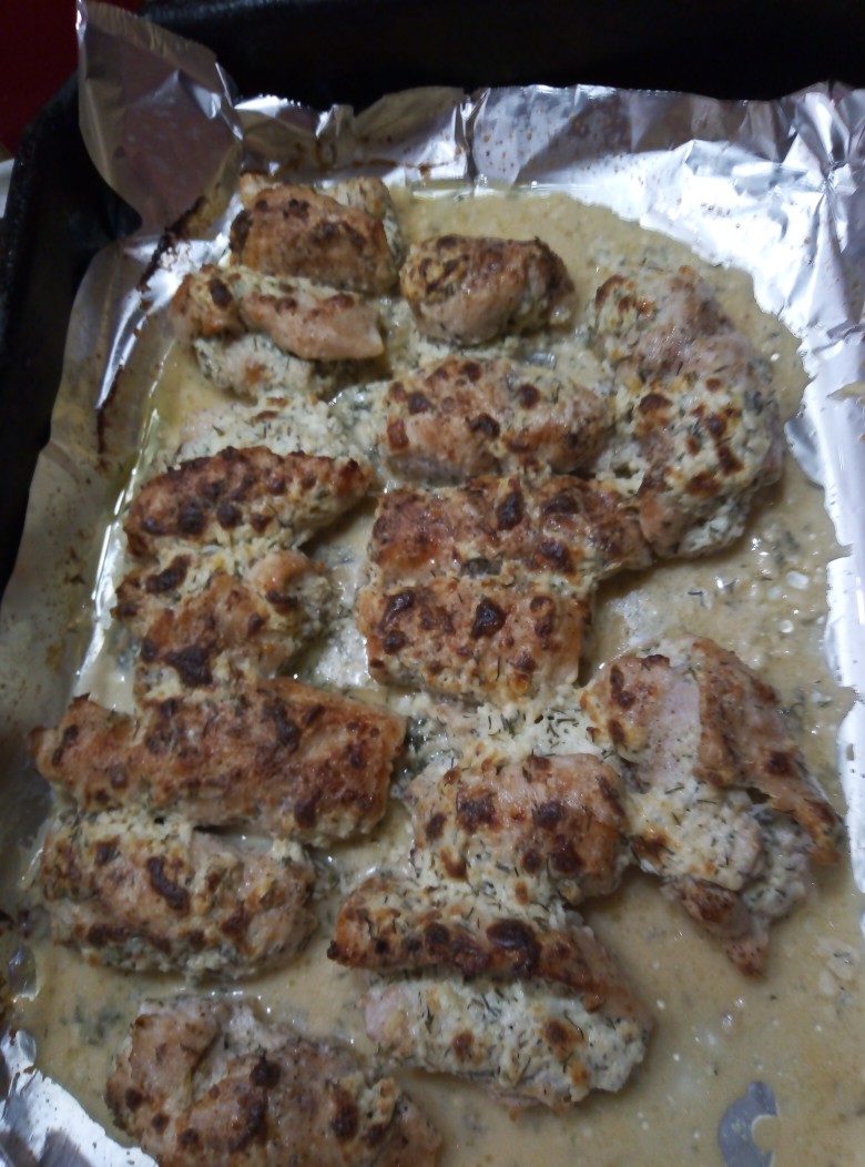 Куриные рулетики с творогом