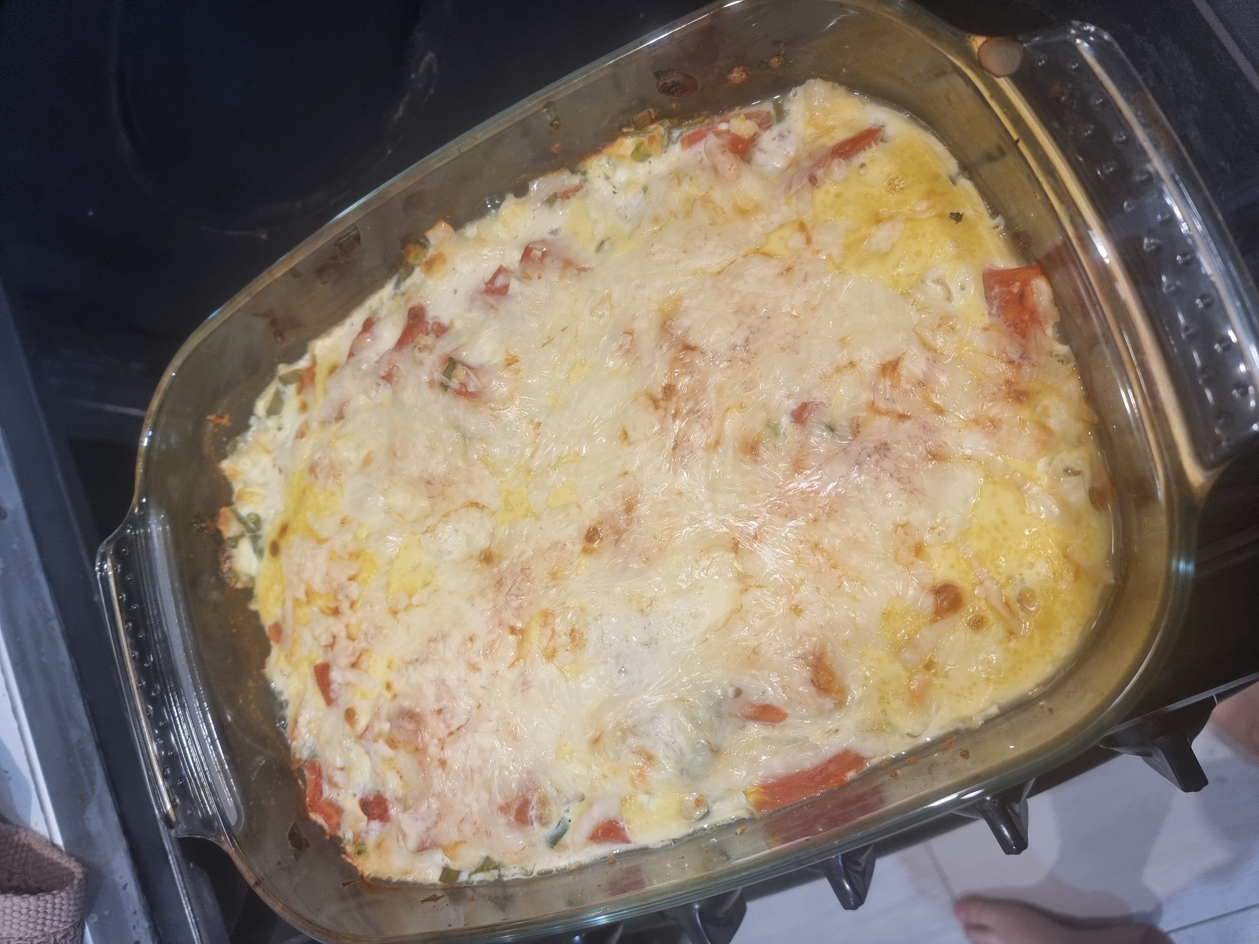 Запеканка ПП с курицей, творогом