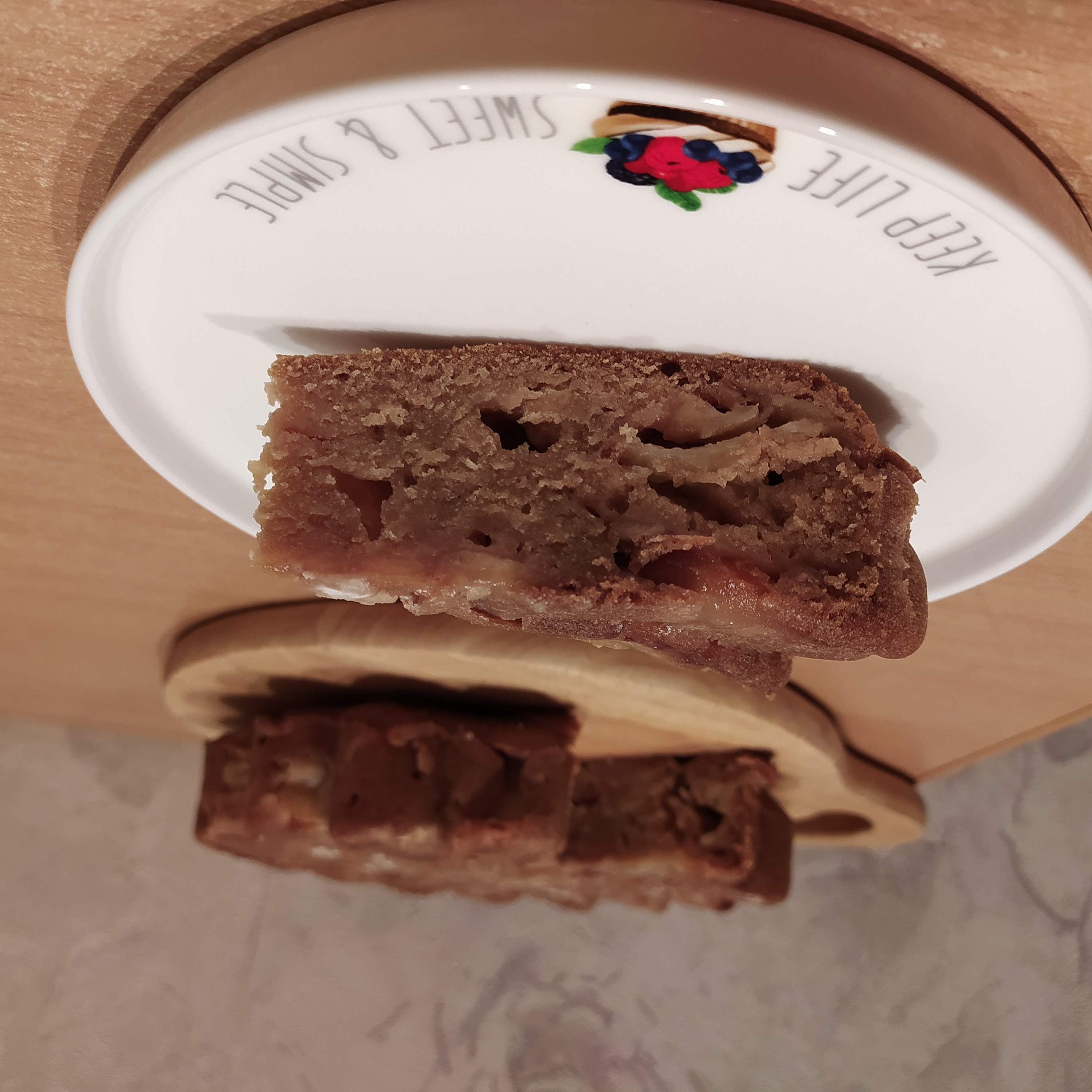 Веганская шарлотка с окарой