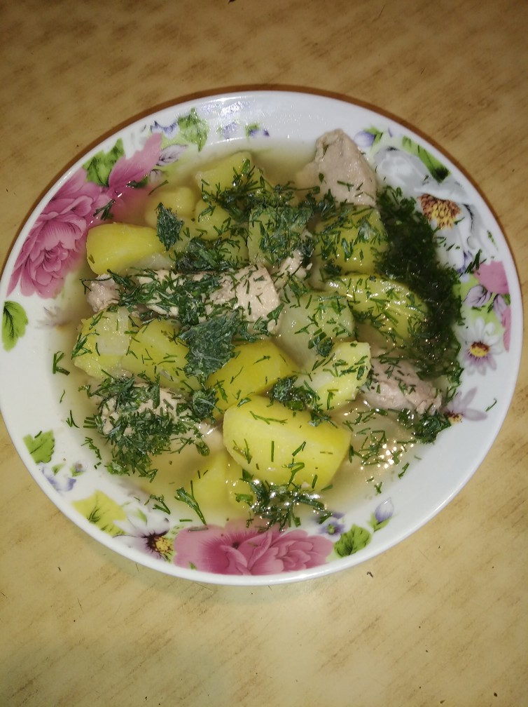 Тушёный картофель 🥔 со свининой 🐷