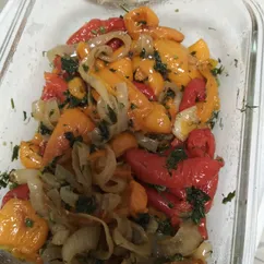 Маринованный болгарский перец с луком