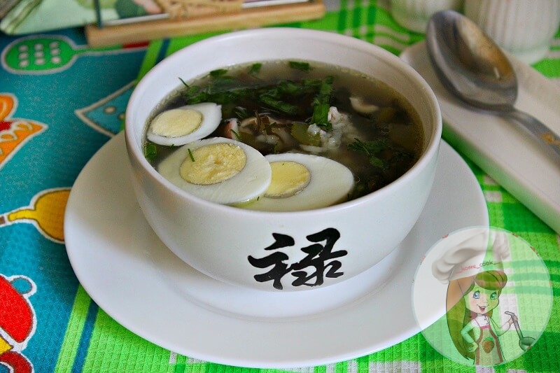 Суп с рисом и морской капустой — рецепт с фото пошагово